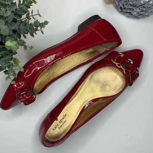 Kate spade patent red flats shoes 10